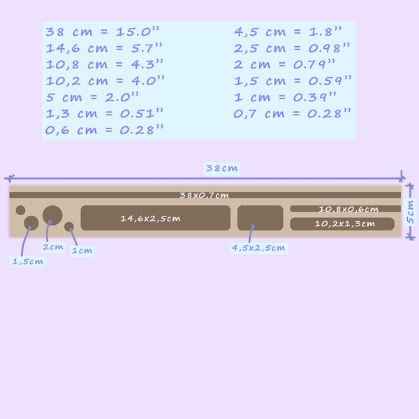 , 38х5х3 см, b.one(1), Чорний